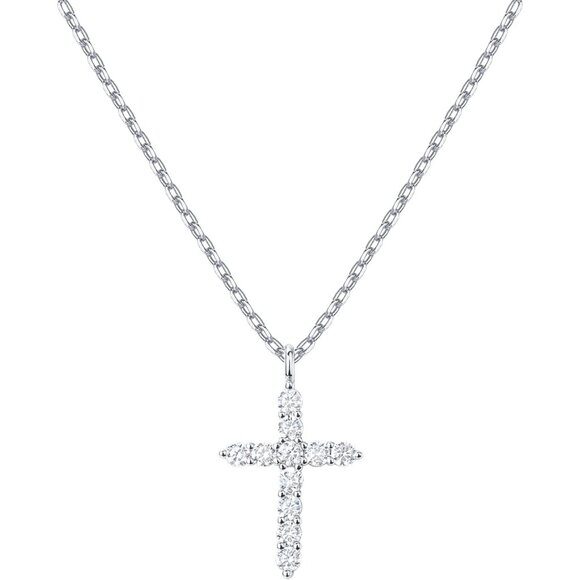 Jewelry - Delicate Gold Plated Cross Necklace with Adjustable Chain - For All Occasions